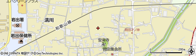 和歌山県岩出市岡田周辺の地図