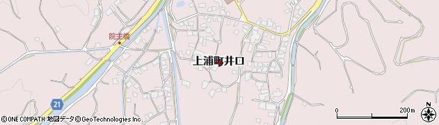 愛媛県今治市上浦町井口周辺の地図