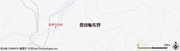 山口県下関市豊田町大字佐野周辺の地図