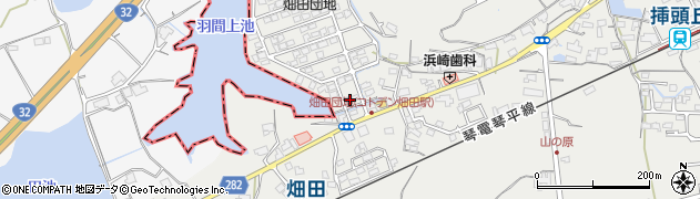 香川県綾歌郡綾川町畑田964-41周辺の地図