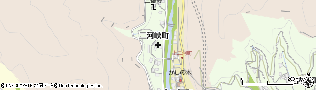 広島県呉市二河峡町周辺の地図