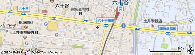 紀陽銀行六十谷支店 ＡＴＭ周辺の地図