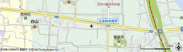 香川県木田郡三木町井戸2346周辺の地図
