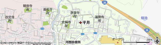 和歌山県和歌山市平井350周辺の地図