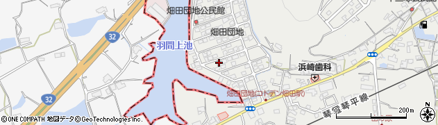香川県綾歌郡綾川町畑田964-23周辺の地図