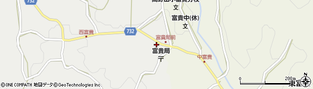 和歌山県伊都郡高野町西富貴32周辺の地図