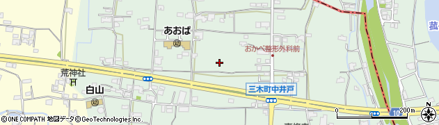 香川県木田郡三木町井戸周辺の地図