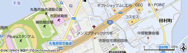 丸亀警察署田村交番周辺の地図