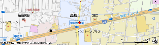 車検の速太郎岩出店周辺の地図