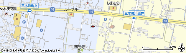 香川県木田郡三木町氷上687周辺の地図