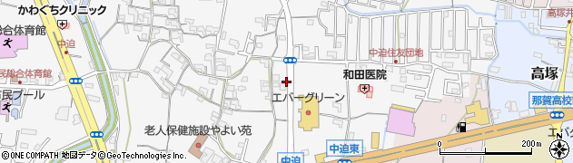 和歌山県岩出市中迫周辺の地図