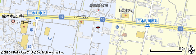 香川県木田郡三木町氷上680周辺の地図