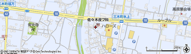 香川県木田郡三木町氷上952周辺の地図