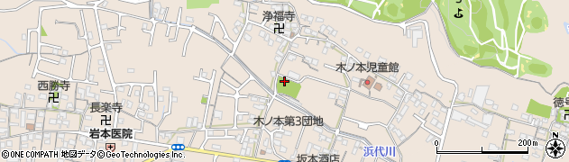 木本公園周辺の地図