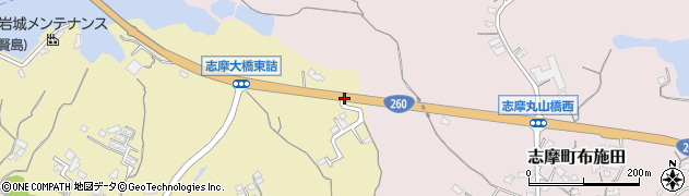 国道２６０号線周辺の地図