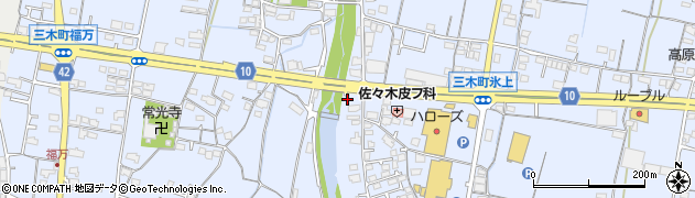 香川県木田郡三木町氷上1010周辺の地図
