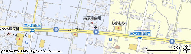 香川県木田郡三木町氷上672周辺の地図
