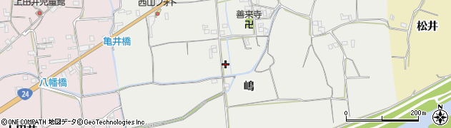 和歌山県紀の川市嶋189周辺の地図