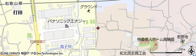 和歌山県紀の川市黒土206周辺の地図