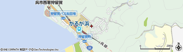 広島県呉市狩留賀町周辺の地図