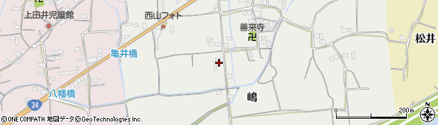 和歌山県紀の川市嶋85周辺の地図