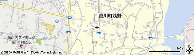 香川県高松市香川町浅野527周辺の地図