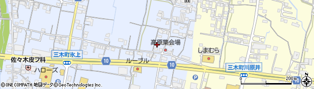 香川県木田郡三木町氷上543周辺の地図