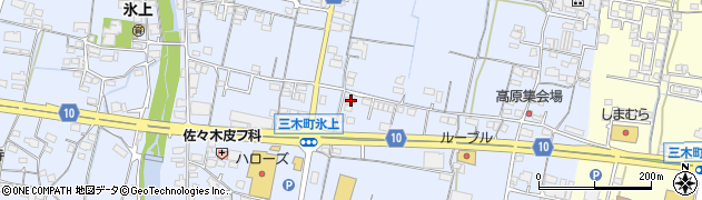 香川県木田郡三木町氷上788周辺の地図