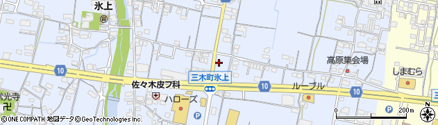 香川県木田郡三木町氷上925周辺の地図