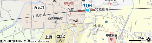 和歌山県紀の川市西大井75周辺の地図