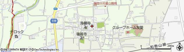 和歌山県紀の川市東国分800周辺の地図