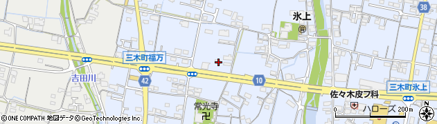 香川県木田郡三木町氷上1225周辺の地図