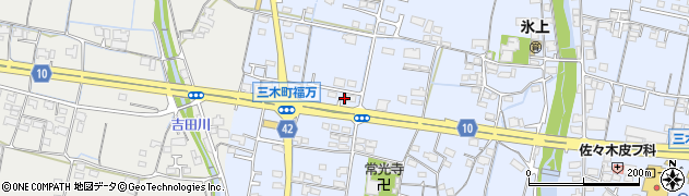 香川県木田郡三木町氷上1209周辺の地図