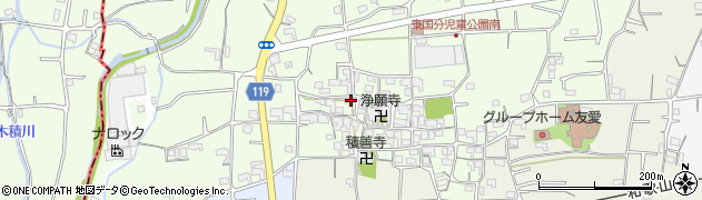 和歌山県紀の川市東国分841周辺の地図