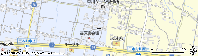 香川県木田郡三木町氷上647周辺の地図