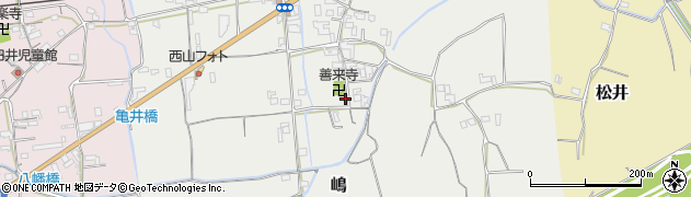 和歌山県紀の川市嶋220周辺の地図