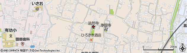 法然寺周辺の地図