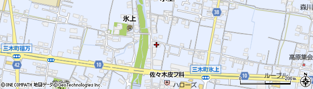 香川県木田郡三木町氷上945周辺の地図