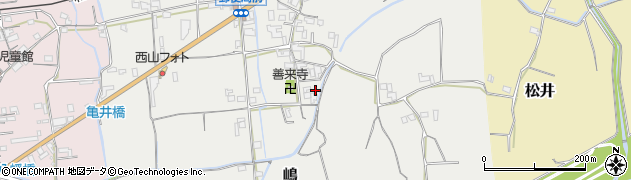 和歌山県紀の川市嶋203周辺の地図