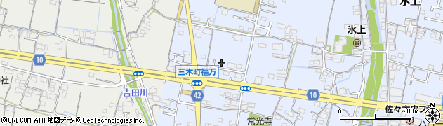 香川県木田郡三木町氷上1238周辺の地図