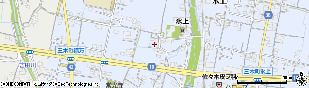 香川県木田郡三木町氷上1027周辺の地図