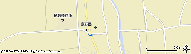 山口県美祢市秋芳町嘉万中市周辺の地図