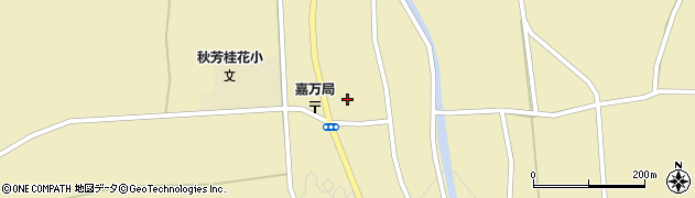山口県美祢市秋芳町嘉万（中市）周辺の地図
