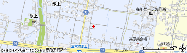 香川県木田郡三木町氷上442周辺の地図