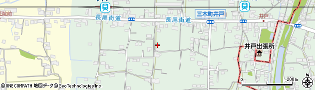 香川県木田郡三木町井戸2562周辺の地図