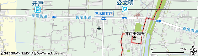 香川県木田郡三木町井戸2577周辺の地図