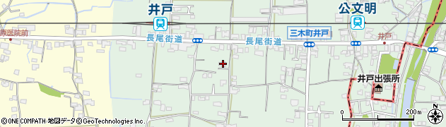 香川県木田郡三木町井戸2540周辺の地図