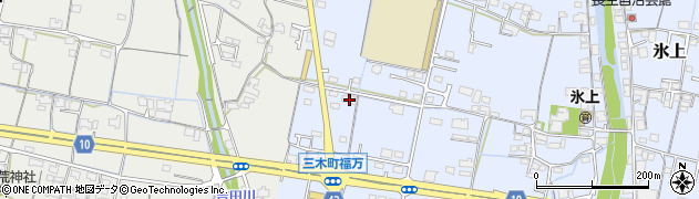 香川県木田郡三木町氷上1250周辺の地図
