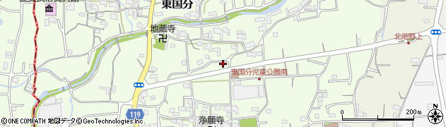 和歌山県紀の川市東国分120周辺の地図