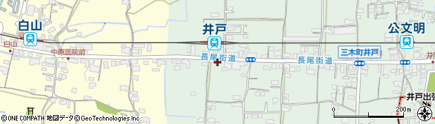 香川県木田郡三木町井戸2524周辺の地図